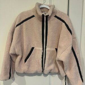 Women's Cream Sherpa Jacket